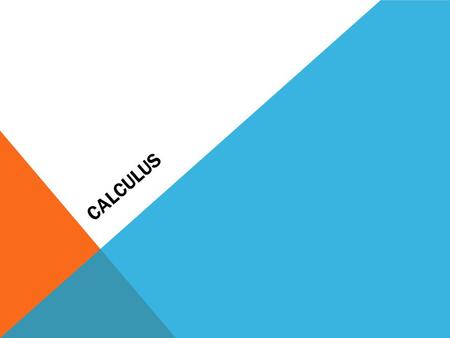 Calculus.