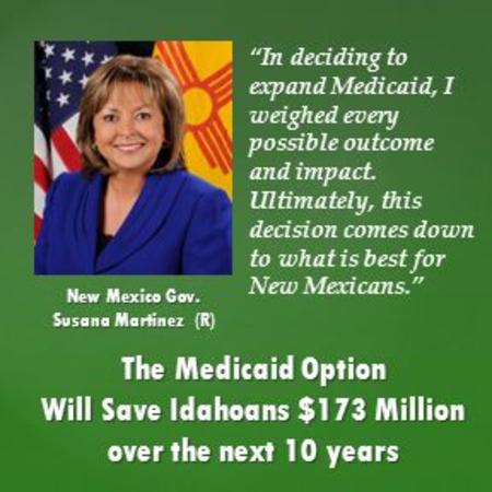 The Medicaid Option Will Save Idahoans $173 Million over the next 10 years “In deciding to expand Medicaid, I weighed every possible outcome and impact.
