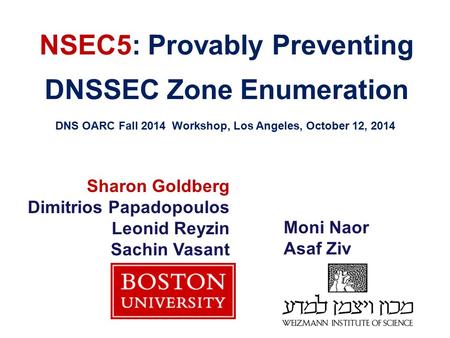 NSEC5: Provably Preventing DNSSEC Zone Enumeration