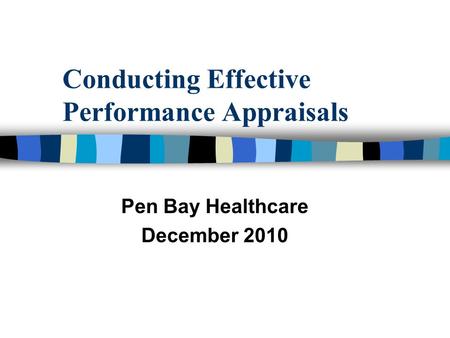 Conducting Effective Performance Appraisals
