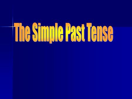 powerpoint presentation about simple present tense