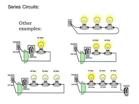 Series Circuits: Other examples:. Series circuits - ________________________________________ _________________________________________ Assume: 1. _____________________________________________________.