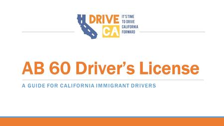 A Guide for California immigrant drivers