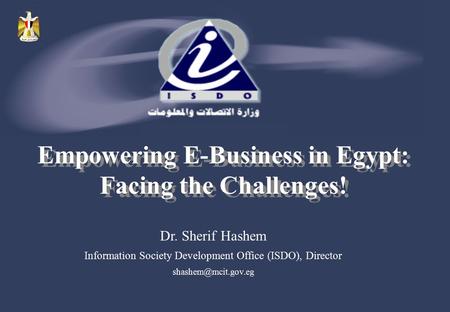 Empowering E-Business in Egypt: Facing the Challenges!