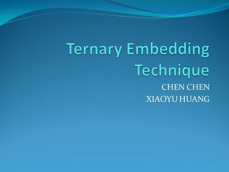 CHEN XIAOYU HUANG. Introduction of Steganography A group of data hiding technique,which hides data in undetectable way. Features extracted from modified.