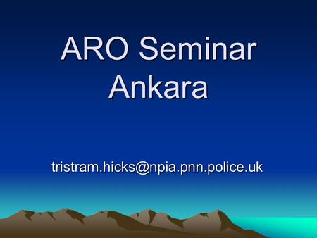 ARO Seminar Ankara