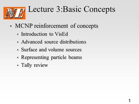 Lecture 3:Basic Concepts