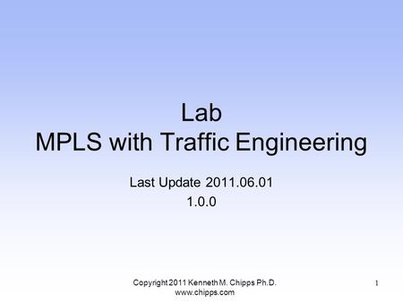 Lab MPLS with Traffic Engineering