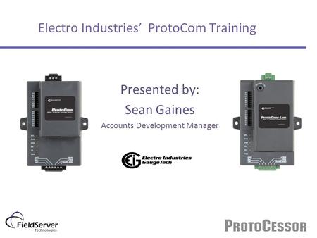 Electro Industries’ ProtoCom Training