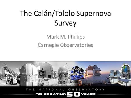 The Calán/Tololo Supernova Survey