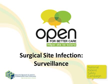 Surgical Site Infection: Surveillance