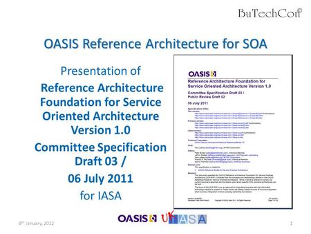 OASIS Reference Architecture for SOA