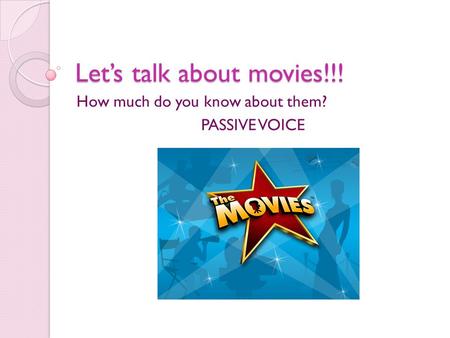 Let’s talk about movies!!!