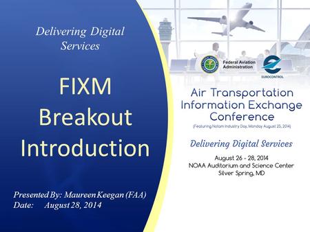FIXM Breakout Introduction