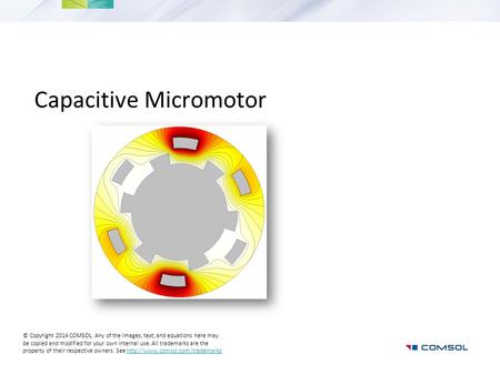 Capacitive Micromotor
