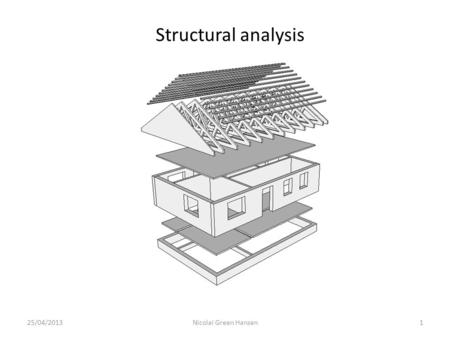 Structural analysis 25/04/2013 Nicolai Green Hansen.