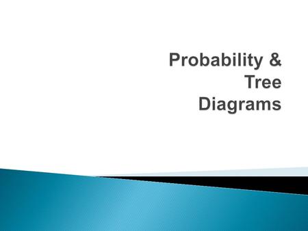  A way of showing the possibilities of two or more events  Simple diagram we use to calculate the probabilities of two or more events.