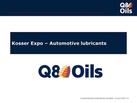 Kosser Expo – Automotive lubricants