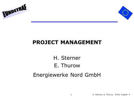 H. Sterner E. Thurow Energiewerke Nord GmbH