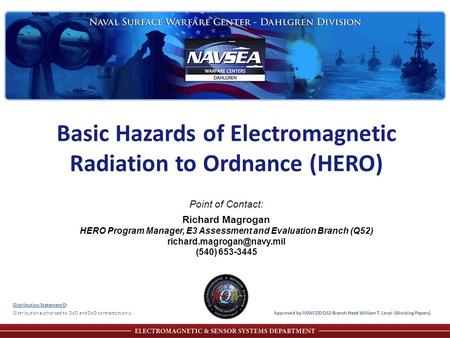 Basic Hazards of Electromagnetic Radiation to Ordnance (HERO)