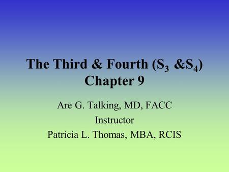 The Third & Fourth (S3 &S4) Chapter 9