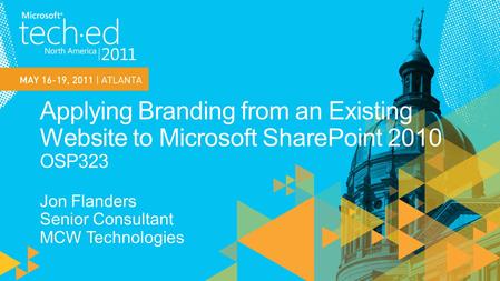 Learn the techniques to create a SharePoint 2010 web site from an existing branded web site.