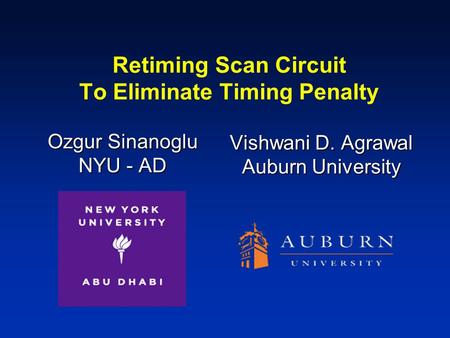 Retiming Scan Circuit To Eliminate Timing Penalty