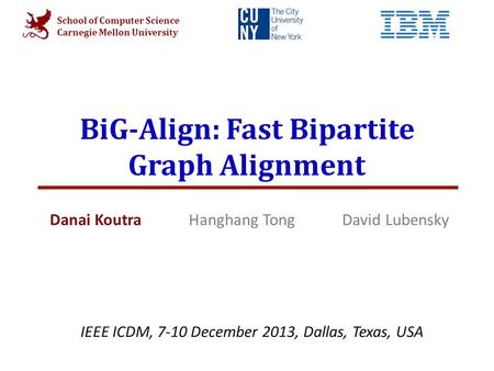 BiG-Align: Fast Bipartite Graph Alignment