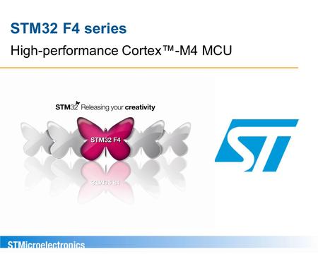 High-performance Cortex™-M4 MCU