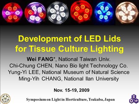 Development of LED Lids for Tissue Culture Lighting