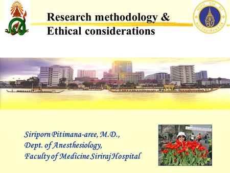 Research methodology & Ethical considerations