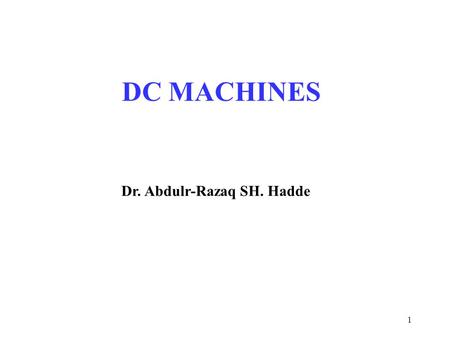 Dr. Abdulr-Razaq SH. Hadde