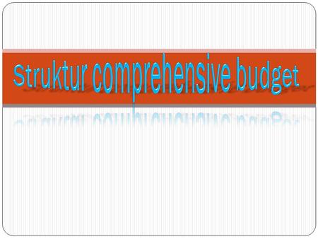 Struktur comprehensive budget