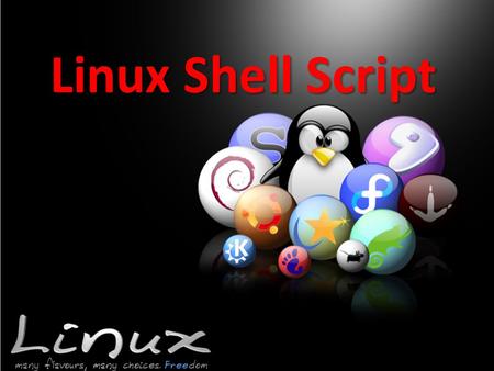 Linux Shell Script. Shell script The first line is used to specify shell program #!/bin/sh Variables variable=“text” variable=0 variable=`program arguments`