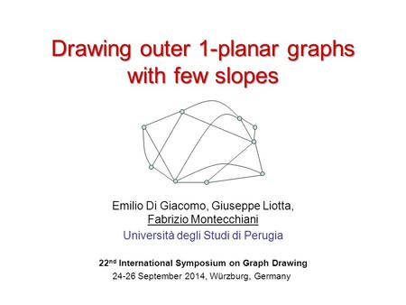 22nd International Symposium on Graph Drawing