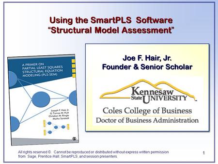 Using the SmartPLS Software “Structural Model Assessment”