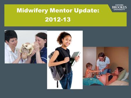 Midwifery Mentor Update: 2012-13. Overview of programmes: BSc 2013 Three year (28 students) and Post Experience (6 students) MSc 2013 Three year: Graduate.