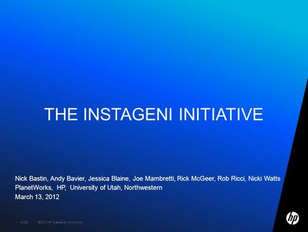 The Instageni Initiative