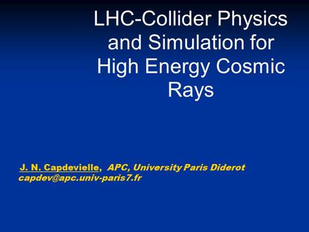 LHC-Collider Physics and Simulation for High Energy Cosmic Rays