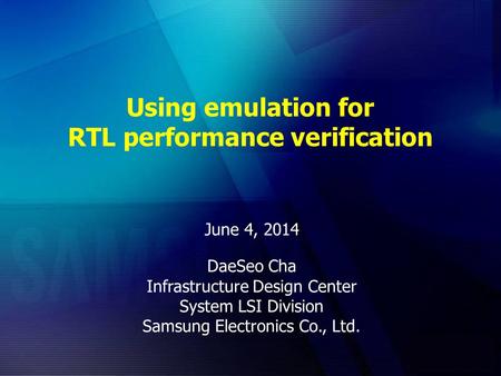 Using emulation for RTL performance verification