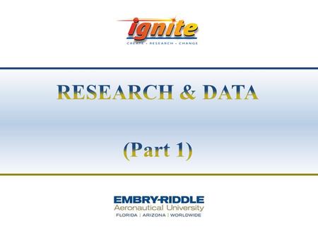 RESEARCH & DATA (Part 1).