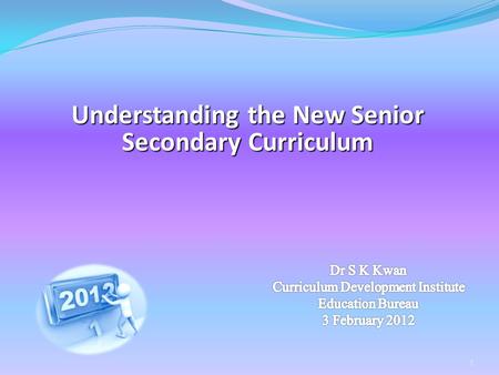 Understanding the New Senior Secondary Curriculum