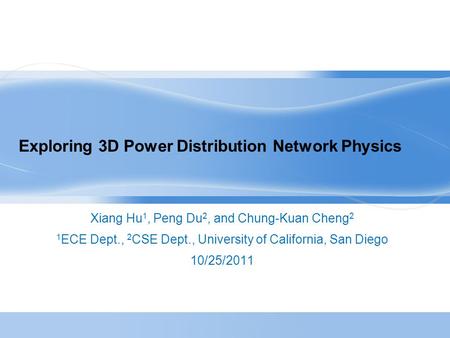 Exploring 3D Power Distribution Network Physics