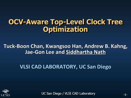 OCV-Aware Top-Level Clock Tree Optimization