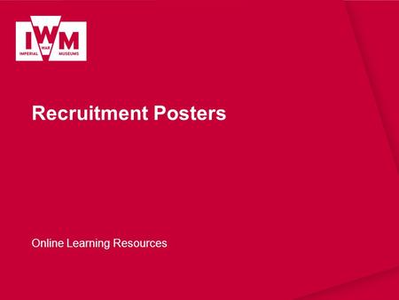 Recruitment Posters Online Learning Resources.