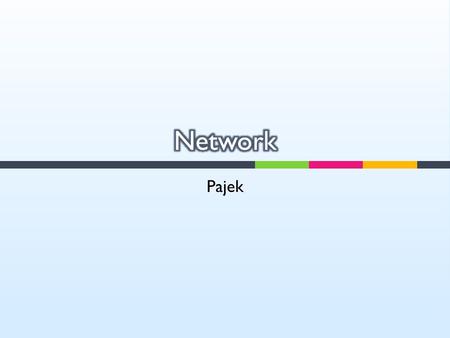 Network Pajek.