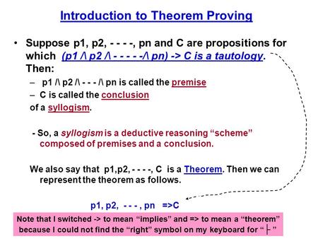 Introduction to Theorem Proving