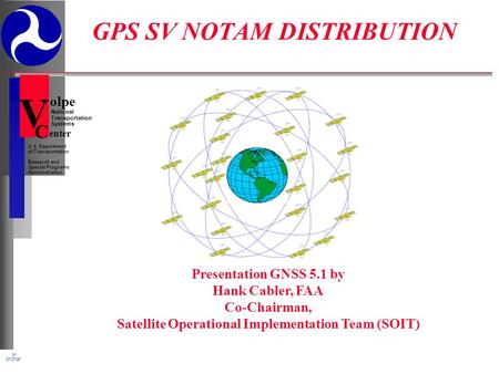 National Transportation Systems olpe enter p1 07/07/97 ` U.S. Department of Transportation Research and Special Programs Administration C V GPS SV NOTAM.