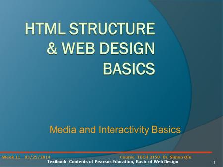 HTML Structure & Web Design Basics