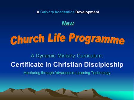 Certificate in Christian Discipleship